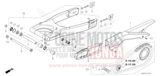 BRAS OSCILLANT (CB500FAN/P) CB500FAN de 2022